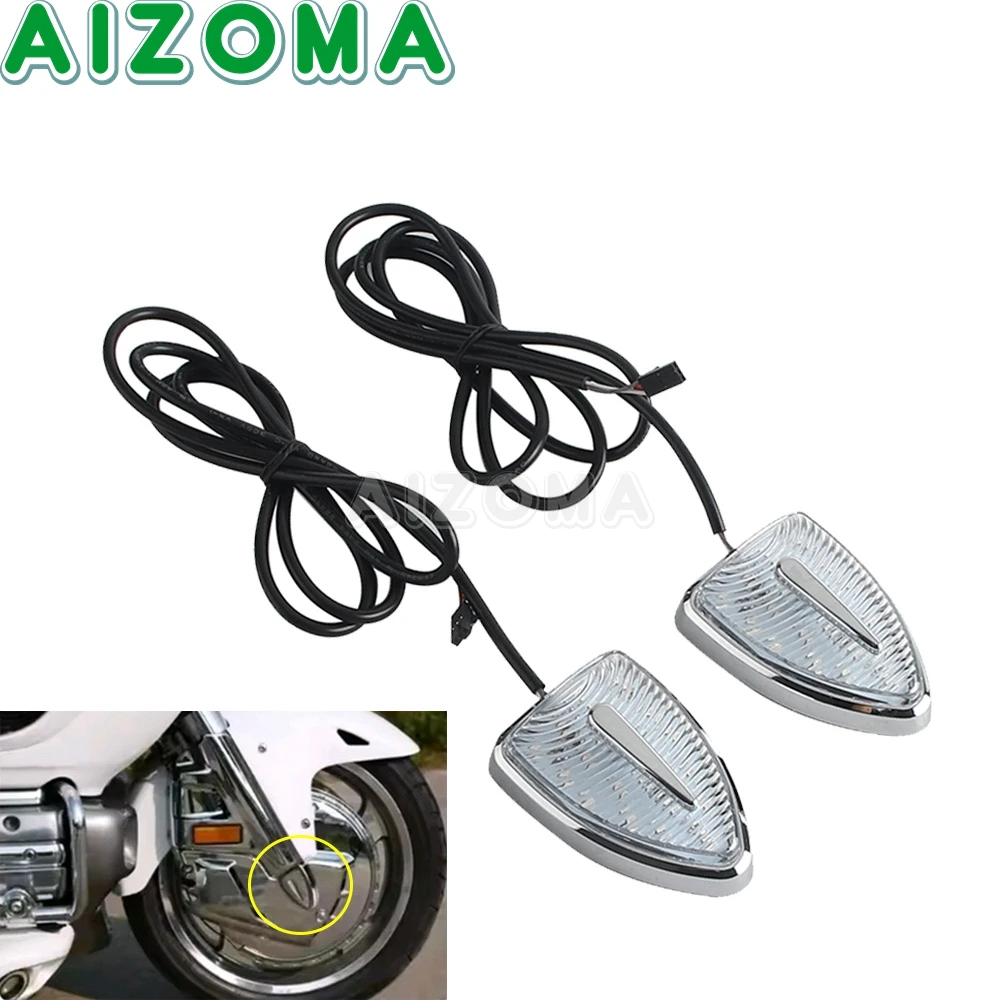 

Marker Light For Honda Gold Wing GL1800 Airbag GL1800B F6B Deluxe Motorcycle Aero Head Running Indicator Lamps Red Turn Signals