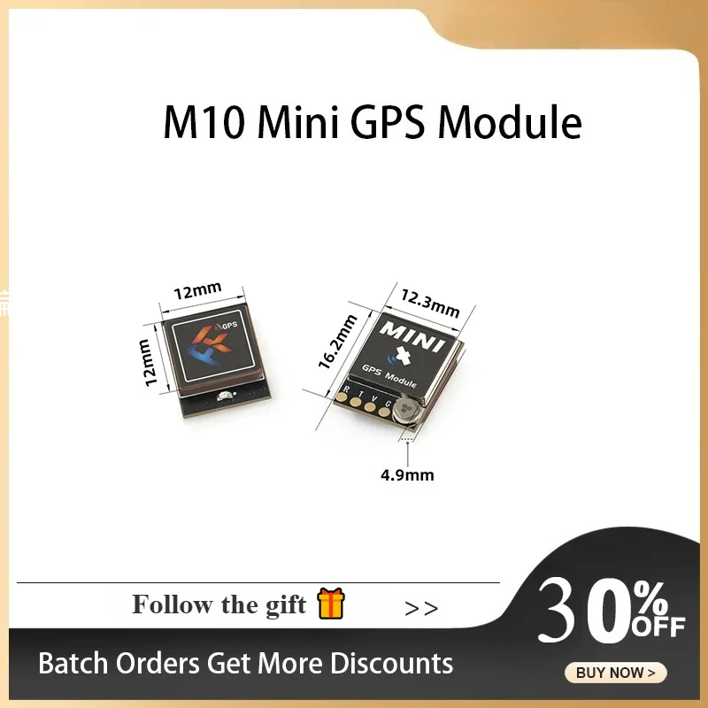 

FlyFishRC M10 Mini GPS Module 10th Generation Chip Built-in antenna for Volador VX3 VX3.5 3INCH 3.5Inch FPV FRame Kit