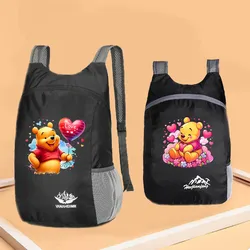 Winnie The Pooh nuevo deporte al aire libre viaje mochila plegable portátil bolsa de almacenamiento Casual escalada bolsas traseras para hombres mujeres mochila