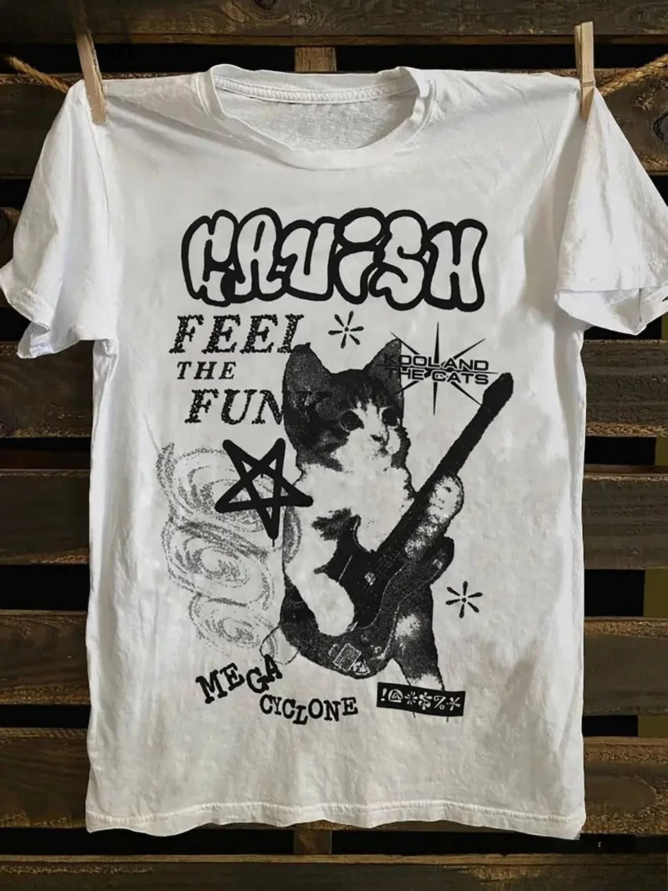 Cartoon and Anime Japanese Men's Funny Cat Music T-Shirt Short Sleeve Round Neck Tees Suitable for Musicians Music Lovers Gifts
