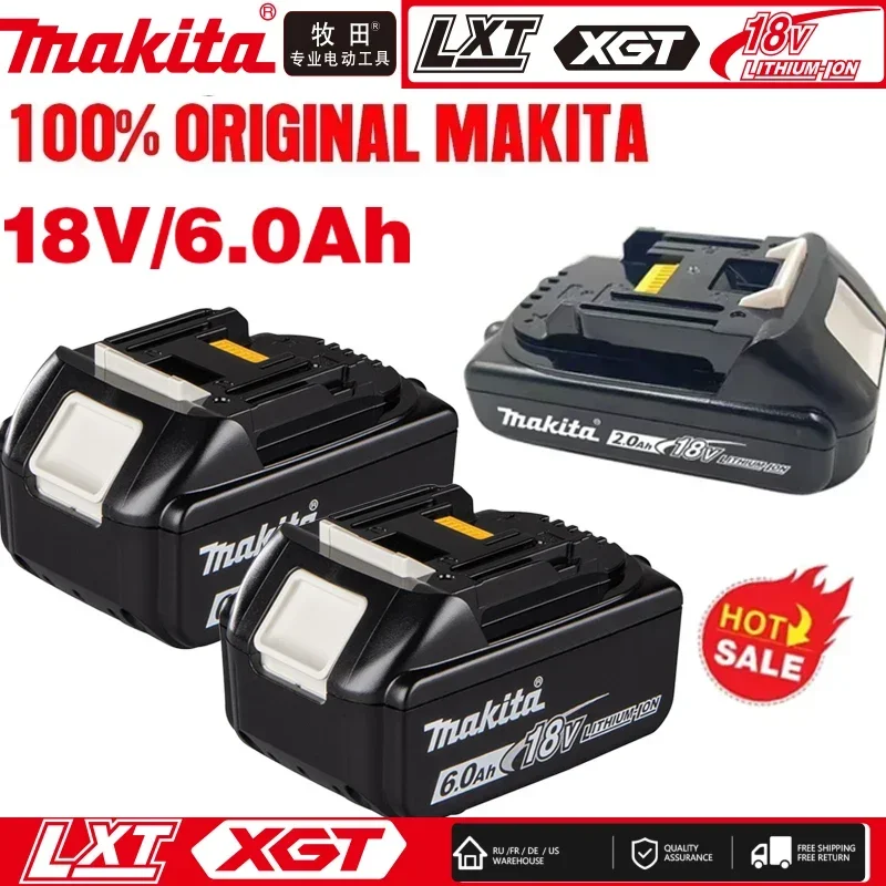 

Origina Makita 18V Power Tools Replacement Accessories BL1860B BL1850 BL1830B BL1815 Li-ion Rechargeable batteries Pack charger