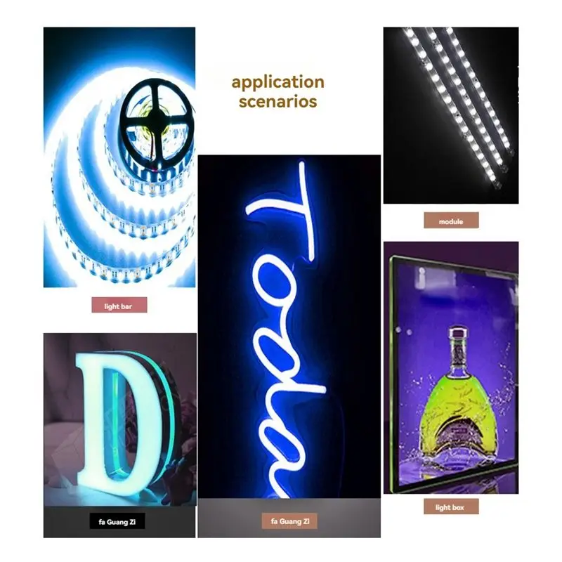 YANA50I DC12V-24V Led Strip Light Controller Jump Water Burst Flash Horse Sign Luminous Word Exposed Light Box RGB Controler