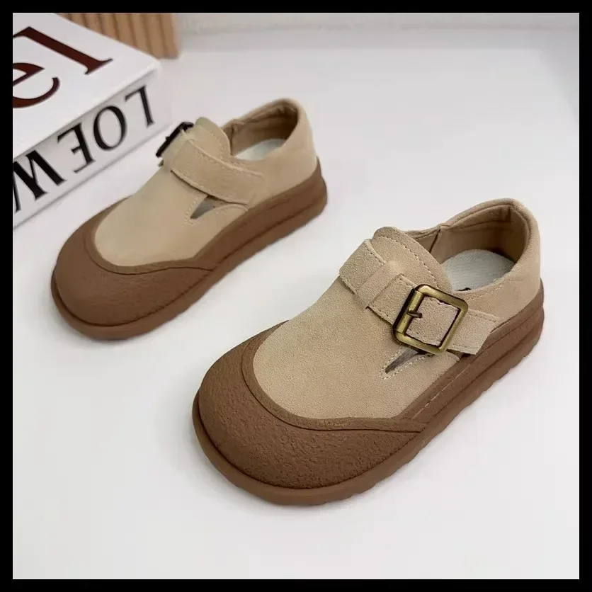 Children Casual Shoes Retro Children's Casual Shoes 2024 New Spring and Autumn Children Boys and Girls Single Shoes