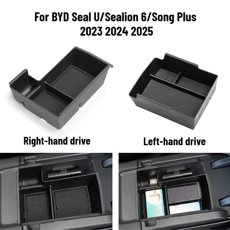 Armlehnen-Aufbewahrungsbox mit Getränkehalter für BYD Seal U Sealion 6 Song Plus Champion Edition 2023 2024 2025 Auto-Innenausstattung – Detail 1