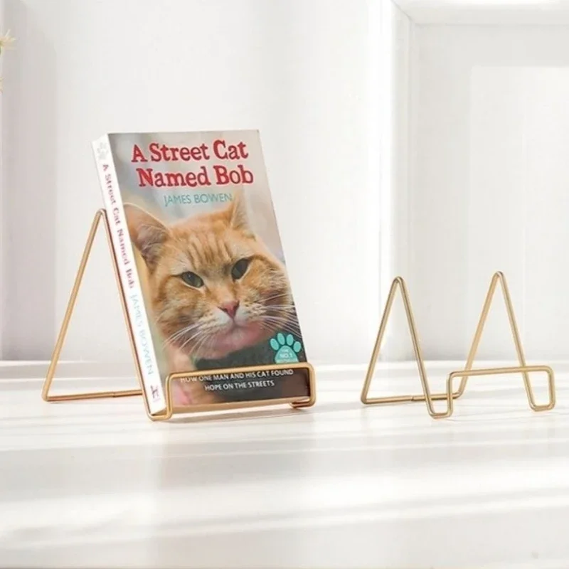 Metal Gold Desktop Storage Rack Certificates Medals Photo Albums Photo Frames Stands Display Racks Decorative Support Holders