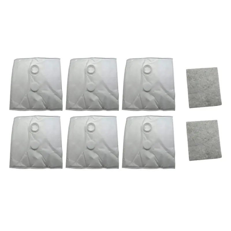 

AB43-8PCS Мешок для сбора пыли и фильтрующий хлопок для пылесоса Soniclean Whisperjet C2, сменные детали, мешок для сбора пыли