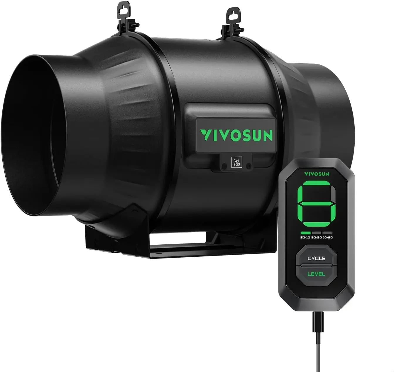 

AeroZesh T6 6-inch 408 CFM Inline Duct Fan, Entirely Programmable PWM-Controlled EC Fan for Grow Tent Ventilation