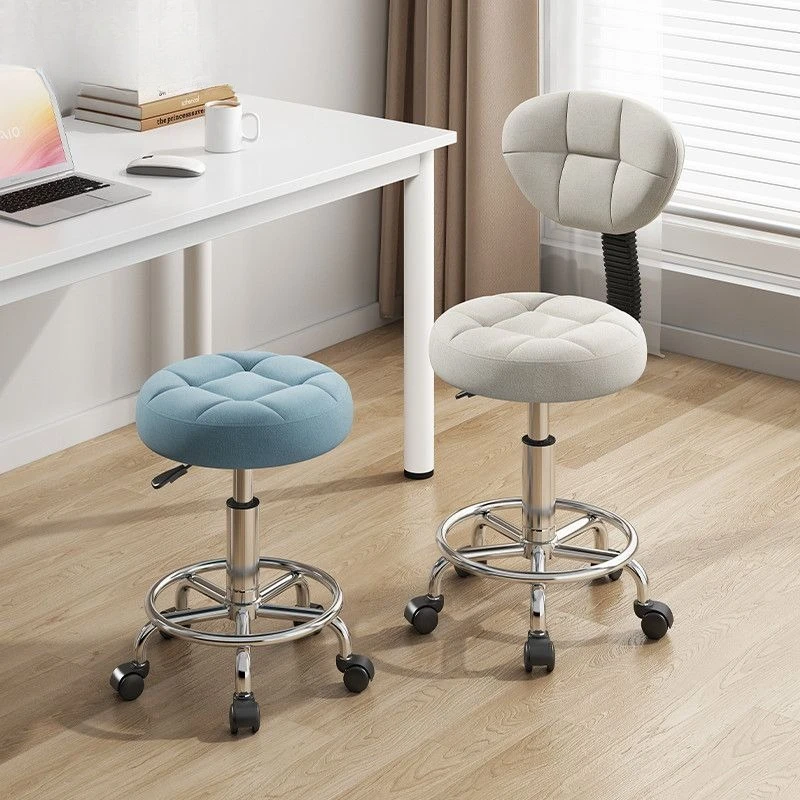 

*w for Leather Adjustable Swivel Salon Stool - Rolling Hydraulic Lift Padded Office Chair Home Office & Beauty Salon Furniture*