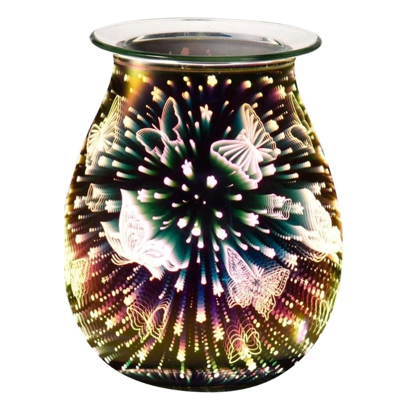 3D زجاج كهربائي رائحة الناشر الألعاب النارية مصباح رائحة، للهواء النقي، مزيل الروائح الكريهة