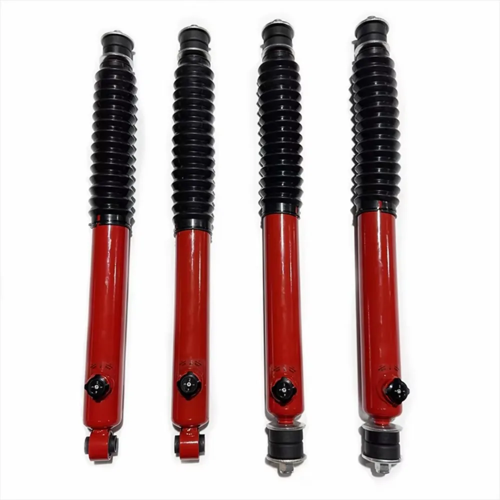 LC80  2 Inches  Adjustable   12 Levels Oil Shock Absorber  Red  4x4 Off-road