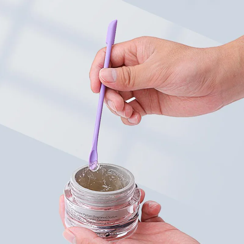 다목적 뷰티 스패출라 스크래퍼 실리콘 스크래퍼 파운데이션 스터링 스틱 화장품 스크래퍼 베이스 메이크업 메이크업 도구