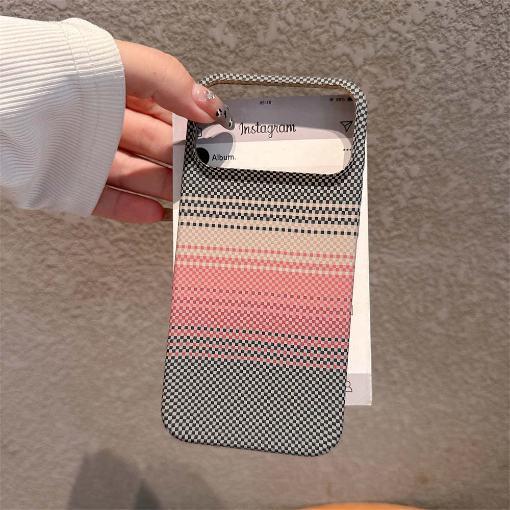 Kevlar Carbon Fibre PC Hard Case for iPhone 17 Air 16 Pro Max 15 14 Plus 13 12 11 Shockproof Camera Bumper Ultra Thin Cover - view 4