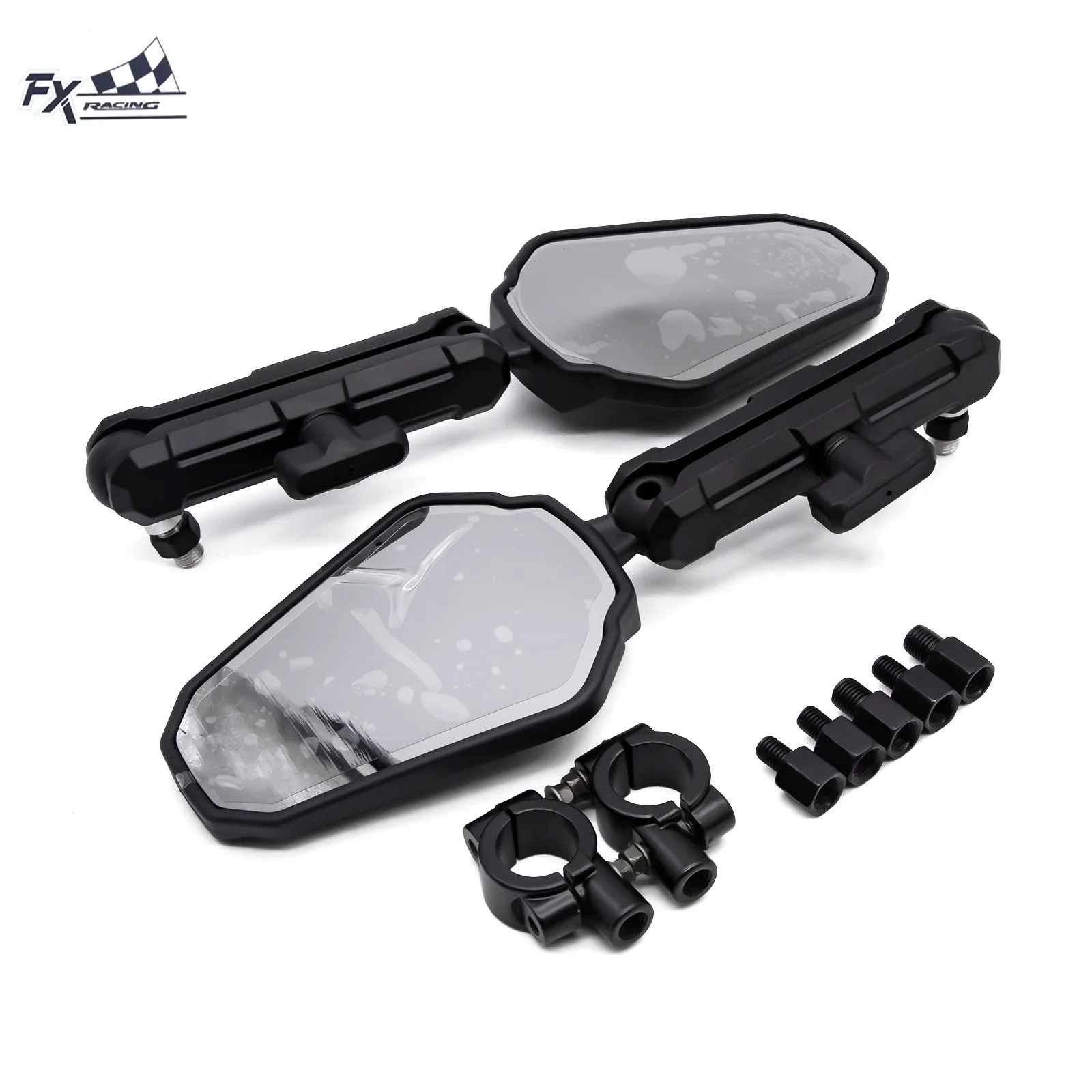 WB1 2 PCS Espejos Retrovisores Modificados para Motocicleta Todoterreno Adventure Cruiser, para Bajaj Dominar 250 400 Avenger 220 160 Cruise 220