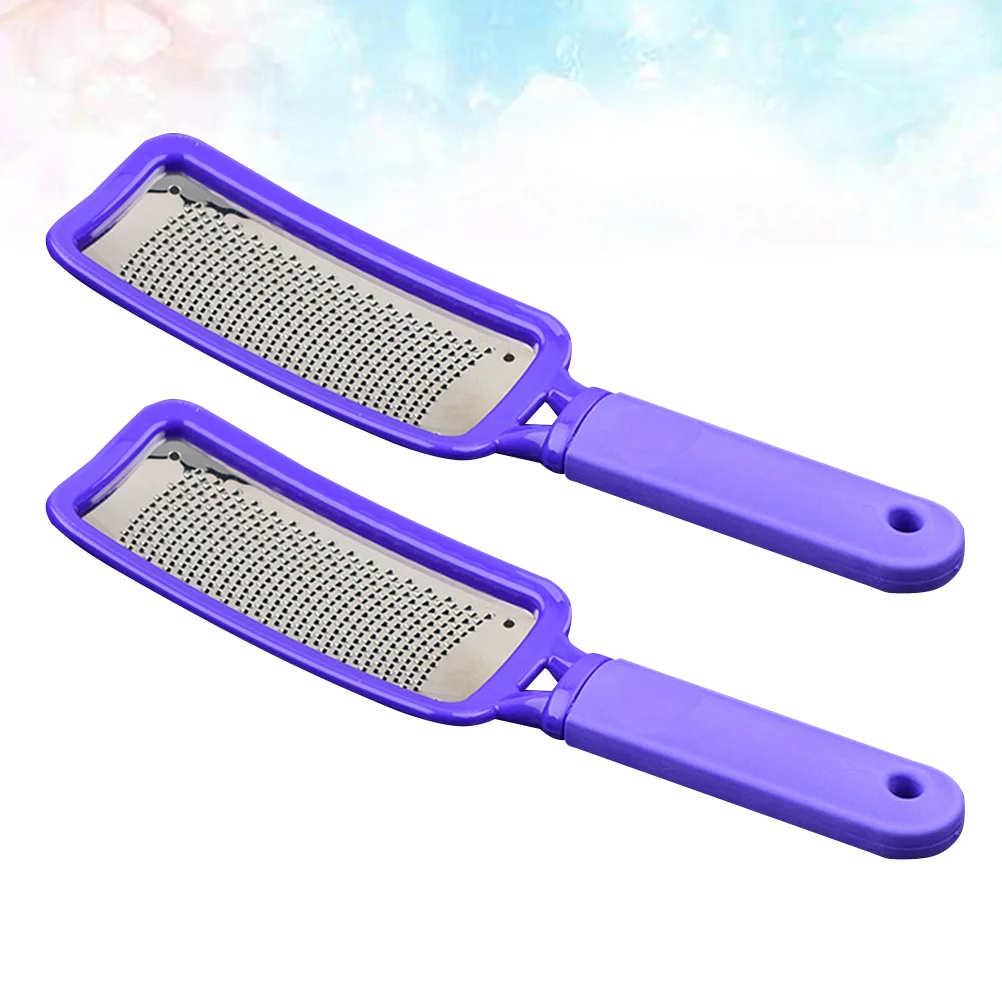 

2Pcs Foot File Stainless Steel Durable Pedicure Tool for Smooth Soft Feet Dead Skin Remover Callus Grinder Foot Grinding Tool