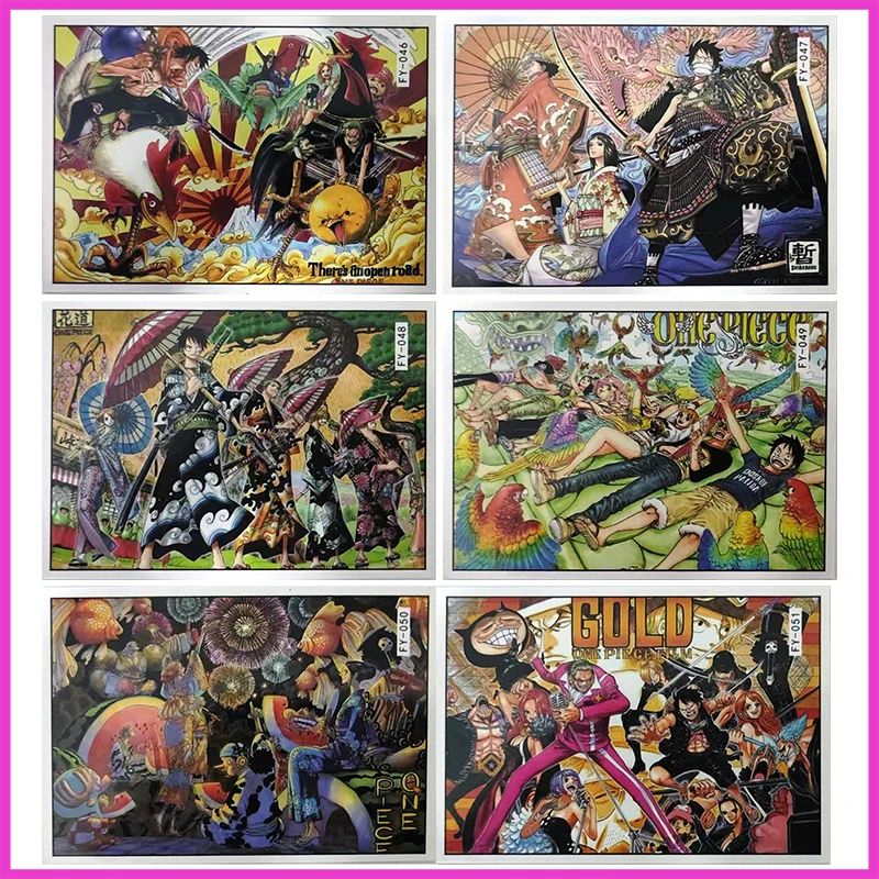 Anime ONE PIECE Rare Refraction Game Collectible Cards Luffy Robin Usopp Zoro Nami Sanji Chopper Toys for boys Birthday Gifts