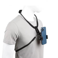 Hands Free Wearable Neck Hanging Lazy Mobile Phone Holder First Perspective Recording of Life For iPhone Samsung GoPro DJI Stand