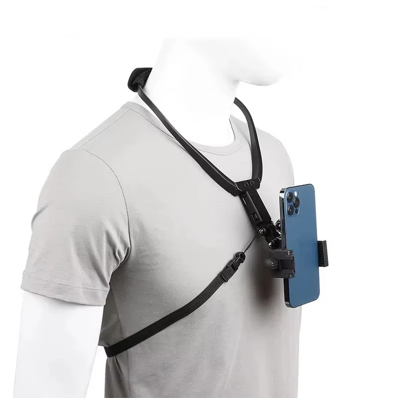 Hands Free Wearable Neck Hanging Lazy Mobile Phone Holder First Perspective Recording of Life For iPhone Samsung GoPro DJI Stand