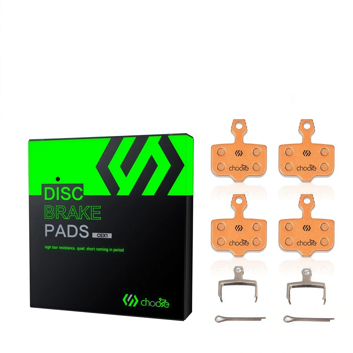 SUNTNUR All Weather Durable Sintered / Ceramic / Resin MTB Brake Pads Compatible With AVID ELIXIR SRAM XO XX DB Series 2 Pairs