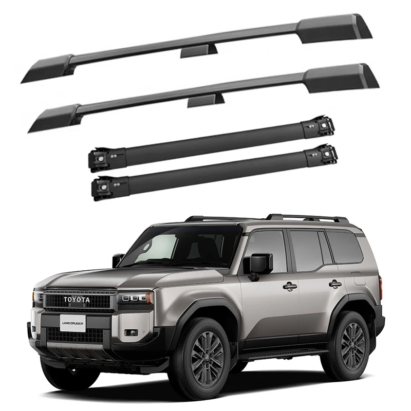 OE Style Car Roof Rack For Land Cruiser Prado LC250 2023-2025 Rails Bar Luggage Carrier Bars top Cross bar Rack Rail Accessories