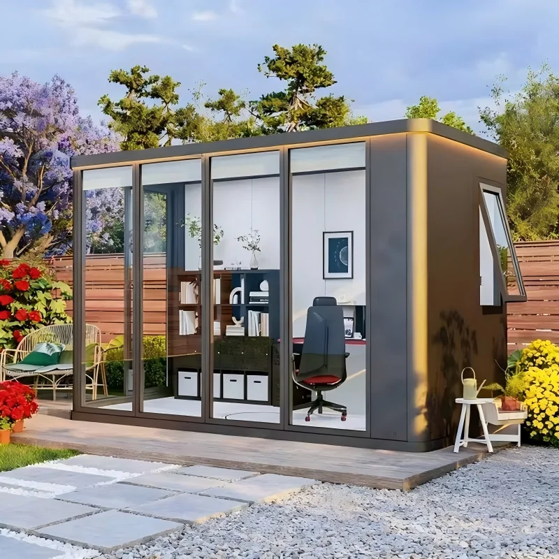 Any Size Custom 20ft Expandable Container House Panoramic Full Glass Wall Luxury Prefabricated Small Residential House