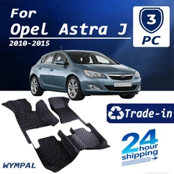 Luxury Car Floor Mat For Opel Astra J 2010 2011 2012 2013 2014 2015 Custom Man Waterproof Interior Woman Gifts Auto Accessories