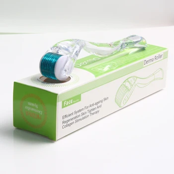 Rouleau Derma Transparent en acier inoxydable, 1 pièce, rouleau à micro-aiguilles noir, soins de la peau du visage, usage domestique pour outils de Massage de beauté du visage