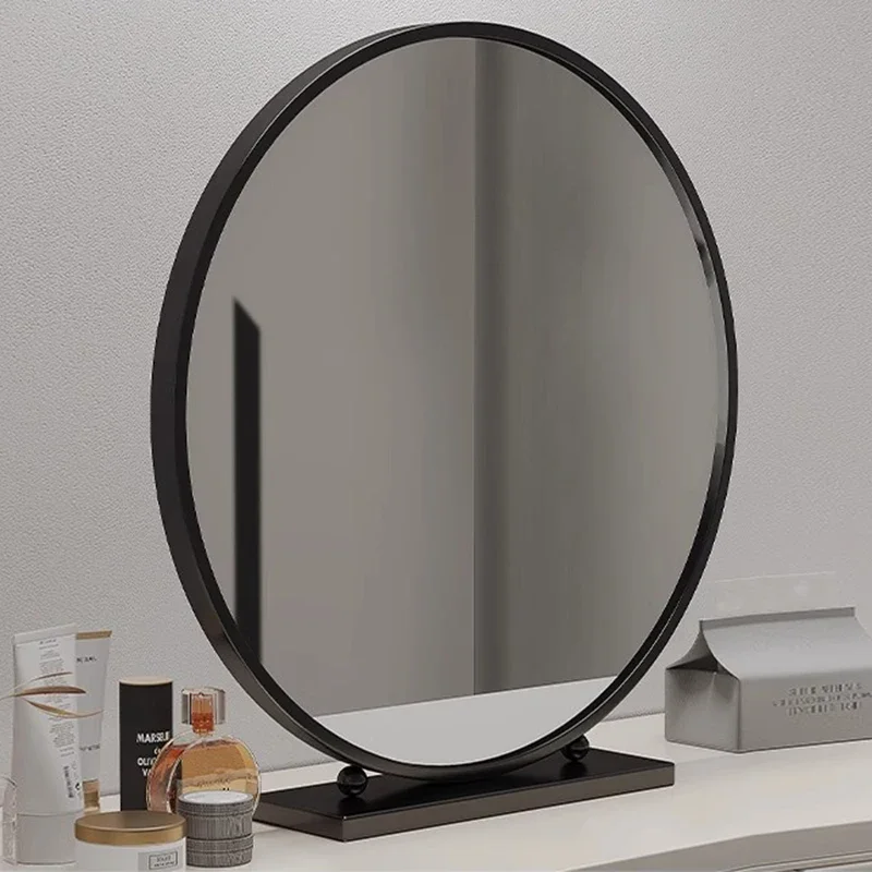 

Luxury Makeup Mirror Art Korean Style Modern Funky Vanity Black Portable Barber Travel Mirror Cosmetics Espelhos Home Products