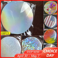 100PCS 58mm/75mm Round Badge Protective Film PVC Transparent Covers Badge Button Parts for DIY Making Dia.70mm/Dia.86mm