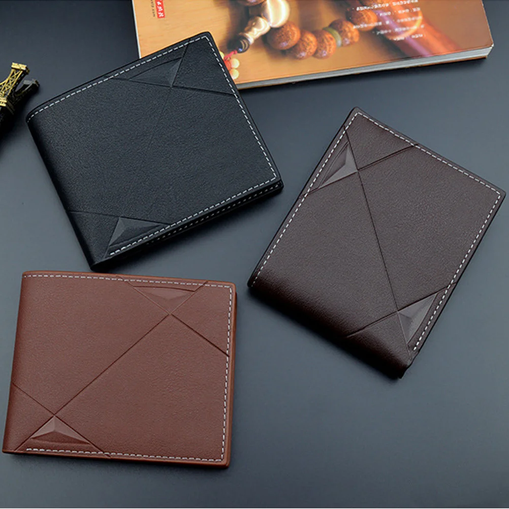 

Multi Compartment Wallet For Men Business Card Holder Zipper Coin Pocket Organizer Light Brown Mens Wallet