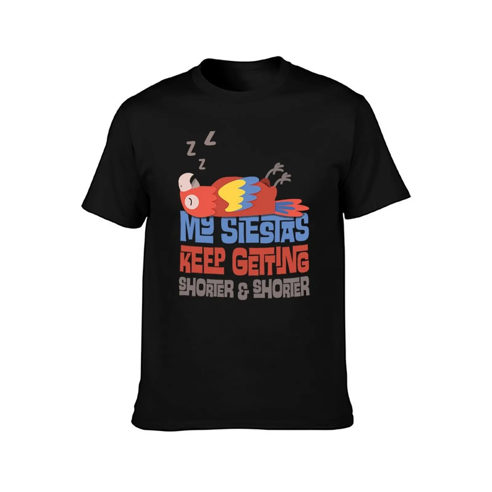 My Siestas Keep Getting Shorter and Shorter T-Shirt, Summer Casual Cotton Tee, Oversized Streetwear Tops, Vintage Graphic Print
