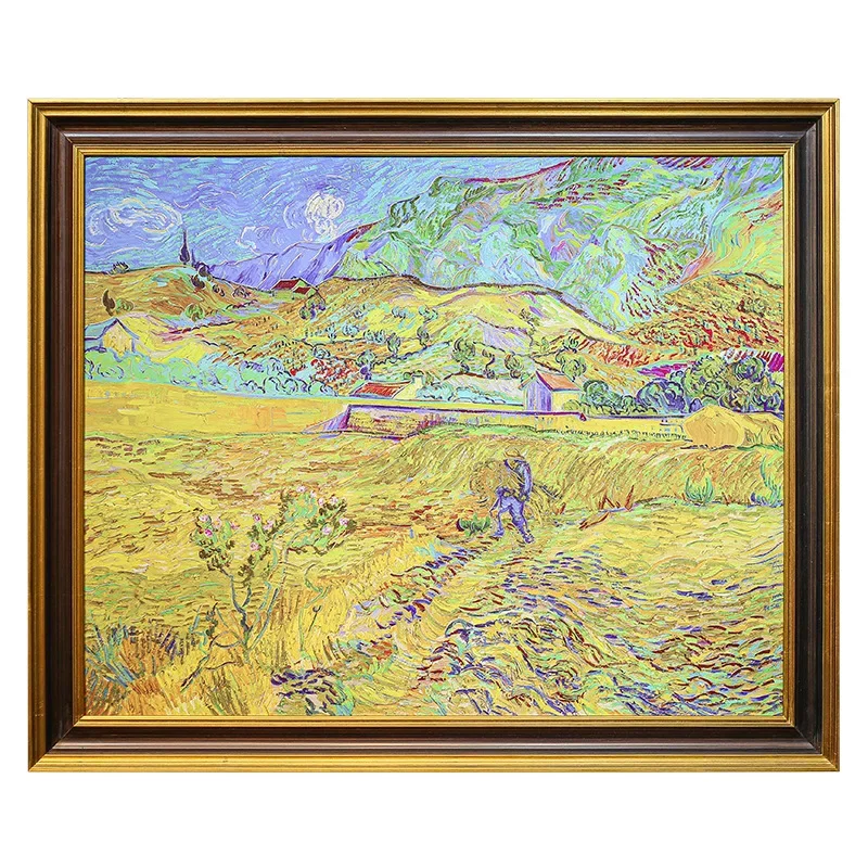 

Living room, porch, van Gogh, abstract, oil painting, shopping mall, decorative painting, European style, decoration