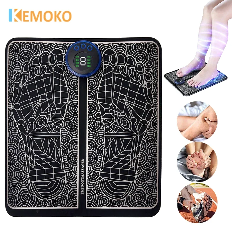 

Electric Foot Massager Pad EMS TENS Muscle Massage Relaxation Trainer Muscle Stimulation Massage Fitness Pain Relif Feet Massage