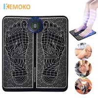 Electric Foot Massager Pad EMS TENS Muscle Massage Relaxation Trainer Muscle Stimulation Massage Fitness Pain Relif Feet Massage