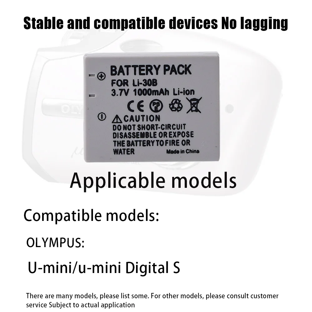 1-5pcs 1000mAh Li-30B Rechargeable Battery Li-30C USB Charger for Olympus Stylus Verve Digital S Μ-Mini Μ-Mini S Digital Camera