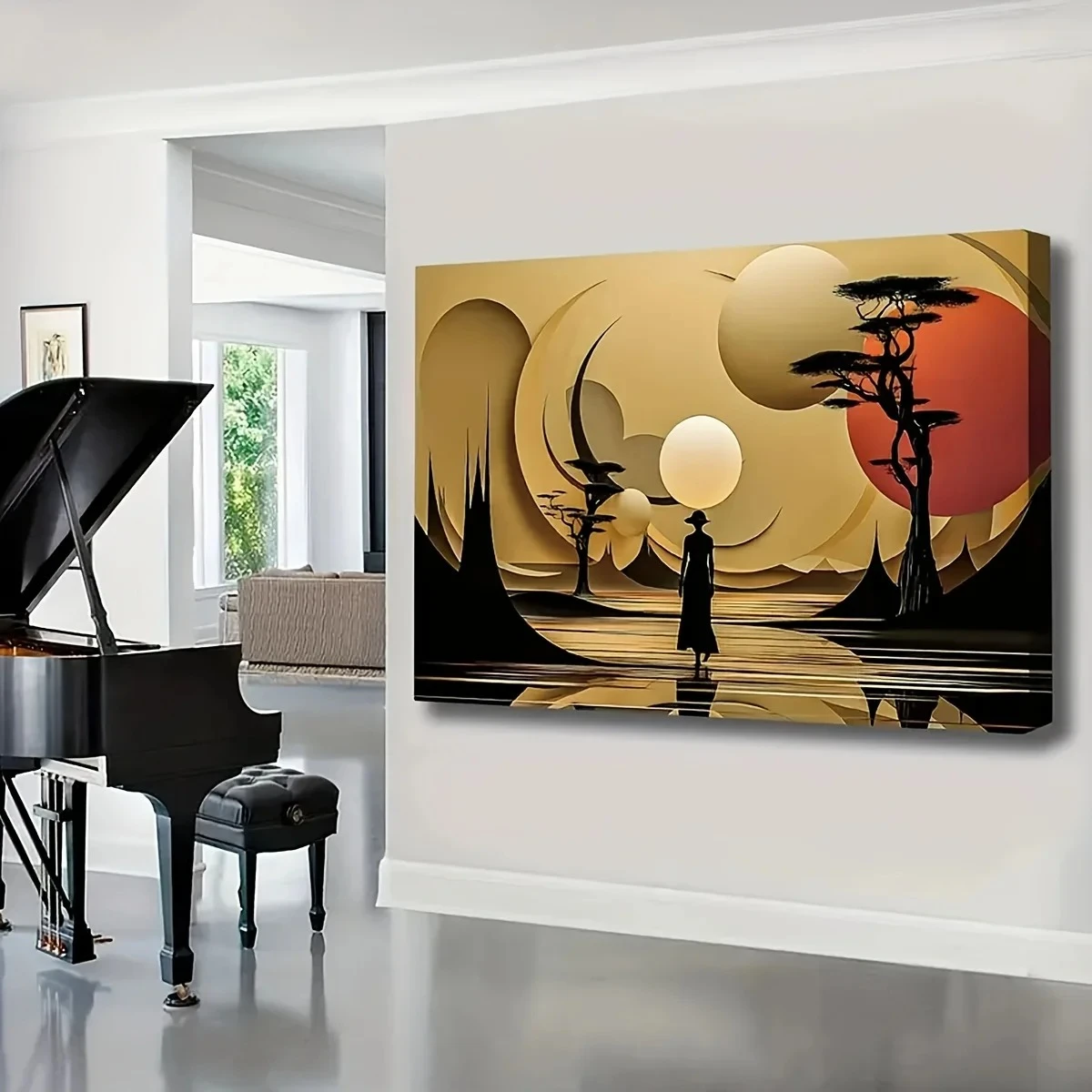 บทคัดย่อภูมิทัศน์แอฟริกันโปสเต - Interior Design Poster บทวิจารณ์และราคา