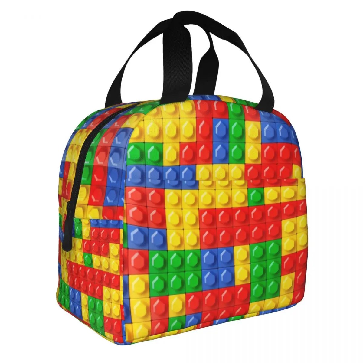 Brick Builder Blocks Master Builder Thermal Insulated Lunch Bag Women Portable Lunch Container Outdoor Picnic Storage Food Box