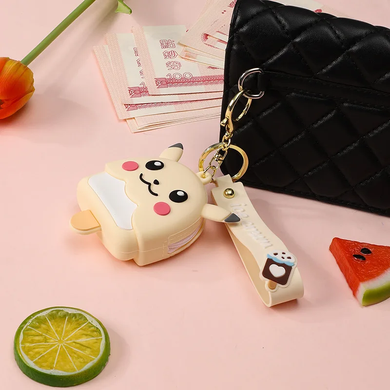

Minso Mini silicone coin purse, keychain pendant, coin storage bag, couple's exquisite small gift, key chain pendant