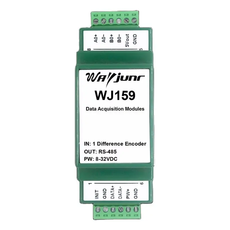 

1 channel grating ruler magnetic grating ruler differential encoder 4 times frequency pulse counter Modbus RTU module WJ159