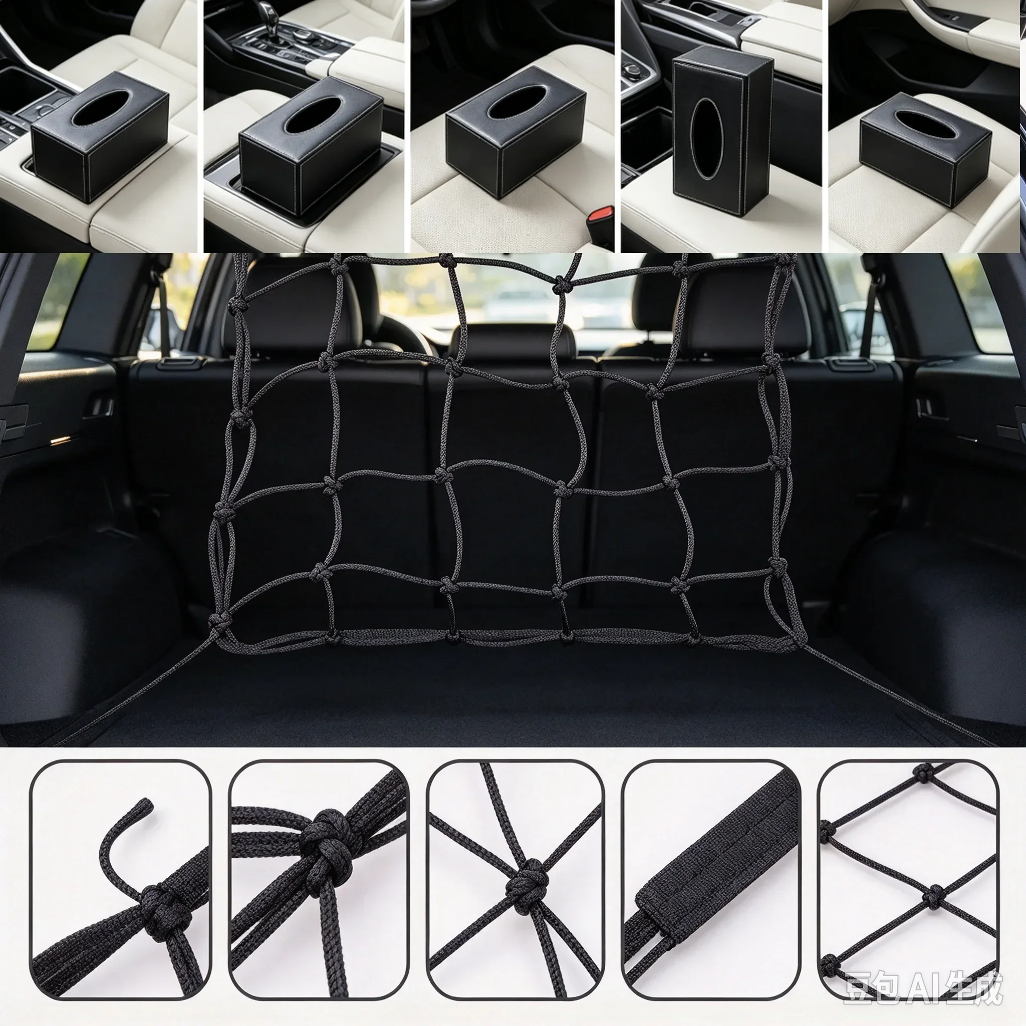 Motorcycle Bag Tank Mesh Large Network Decorative Network Net Luggage Net Bag