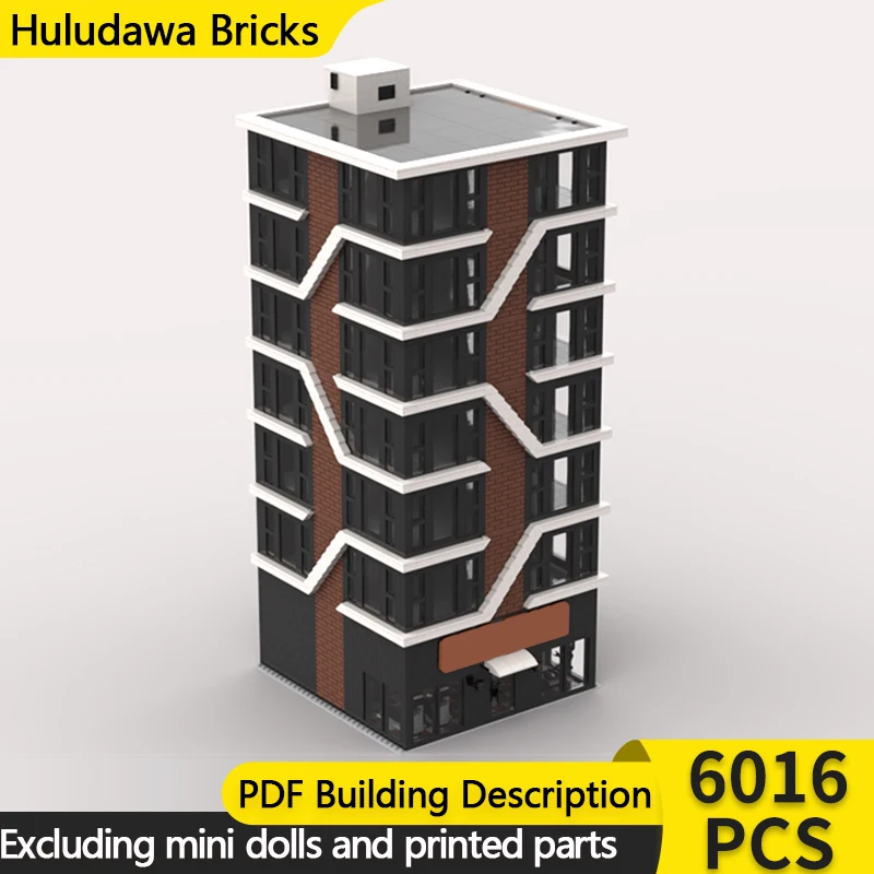 Model Bangunan Kota MOC dari Batu Bata, Menara The Line dan Gym, Teknologi Modular, Hadiah Liburan Anak-Anak, Mainan Rakitan