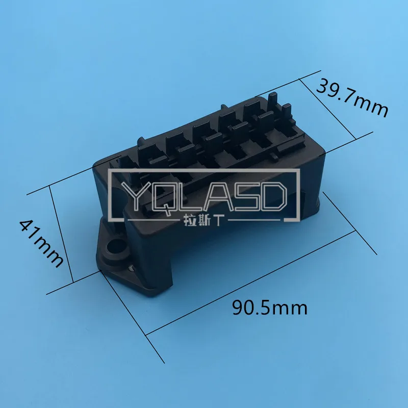 1 Set 6 Way Middle Black Auto Wire Controller Box AC Assembly Car Fuse Holder Assembly Standard Automotive Insurance Connector