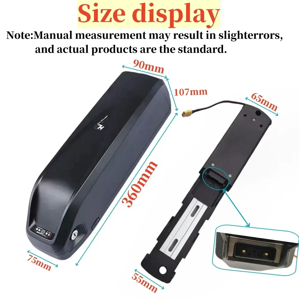 36VสําหรับHailong 50Ah/50000MAhรถจักรยานยนต์/จักรยาน 500W-3000Wมอเตอร์ 18650 แบตเตอรี่ลิเธียมพร้อมBMS