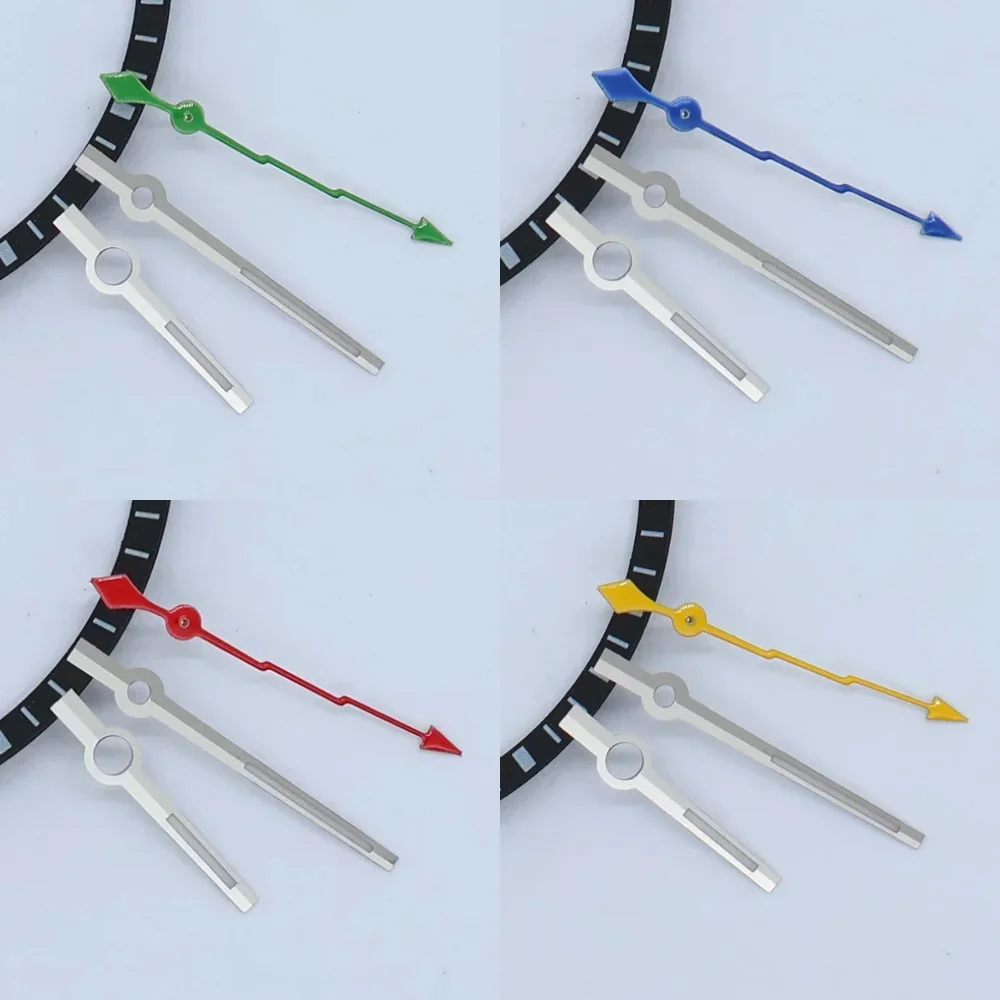 13MM Colorful Lightning Hands Datejust Seconds Watches Needles for NH35 4R35 NH36 4R36 Movement Modify Watch Repair Parts