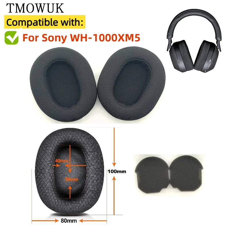 

Replacement foam Ear Pads pillow Cushion Cover for Sony WH-1000XM5 Gaming Headphone Headset EarPads