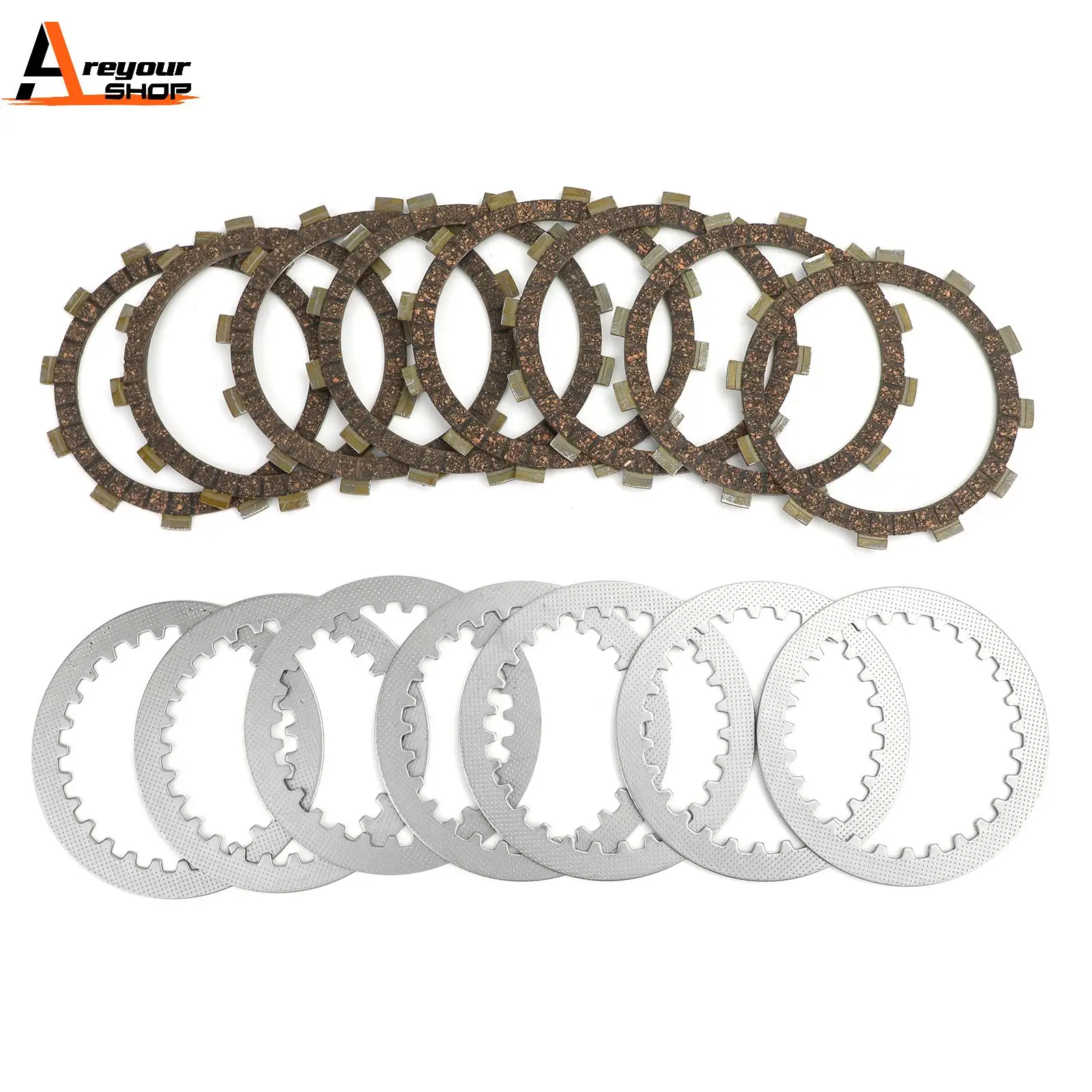 

Areyourshop fit for Yamaha XJ400 S/L/N XZ550 XJ650 XJ750 Clutch Kit Steel & Friction Plates 168-16325-00 4H7-16325-00 Motor Part