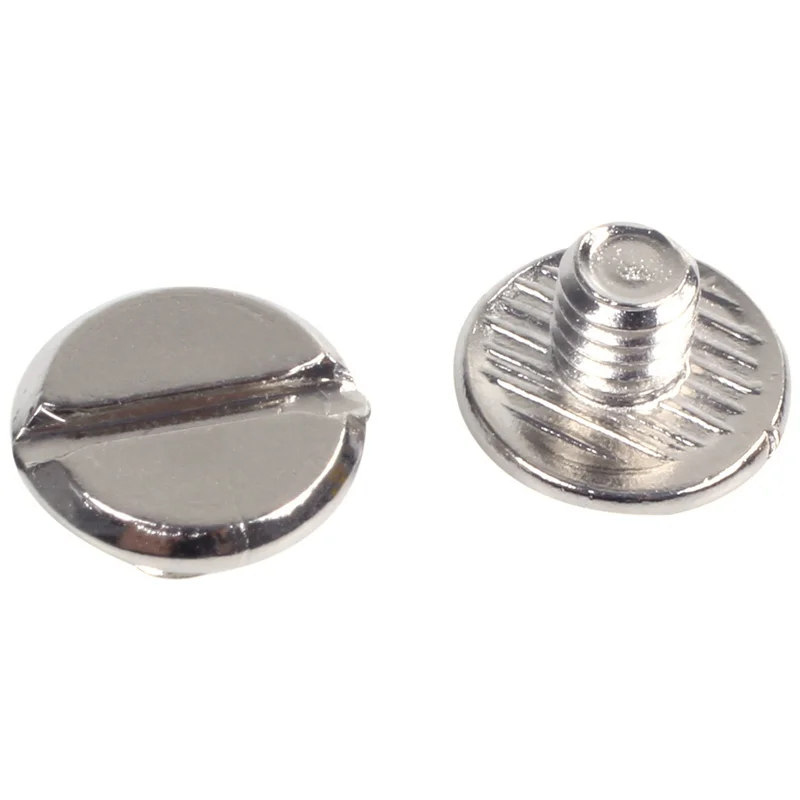 30 세트 가죽 벨트 5 X 6 Mm 실버 나사 바인딩-ABQU