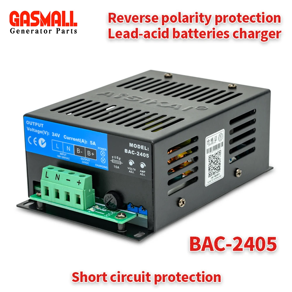 

BAC06A AISIKAI 6A Generator Battery Charger Power Switch Supply AC To DC 12V 24V