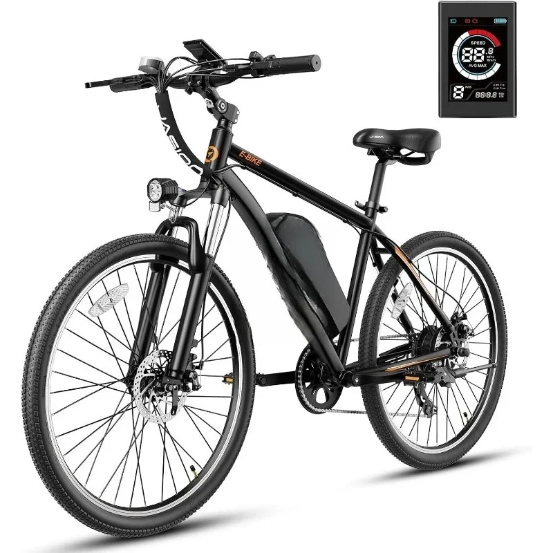

Great deal.EB5 Electric Bike for Adults with Peak 500W Brushless Motor, 40Miles 20MPH Commuting Electric Mountain Bike with 360W