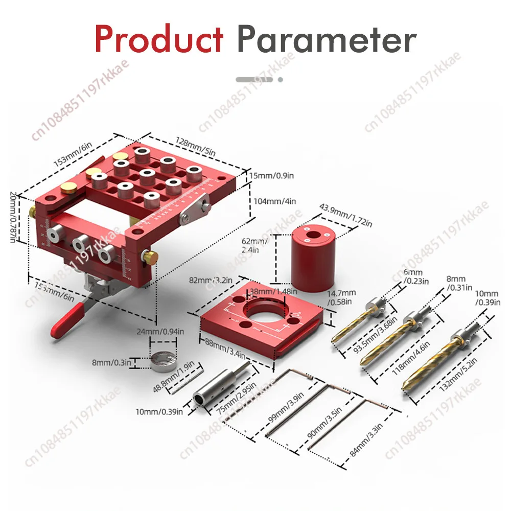 Woodworking 3-in-1 Hinge Positioning Punch Woodworking Tools Furniture Positioner Punch Tools
