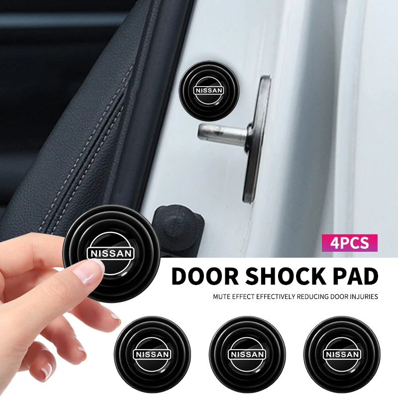 New Car Door Shock Stickers Absorber Soundproof Buffer Pier pad For Nissan Nismo Tiida Teana Skyline Juke X-trail Almera Qashqai